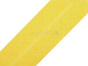 Šikmý proužek bavlněný šíře 20mm zažehlený 143 552, žlutá světlá