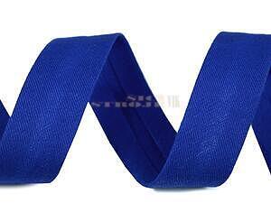 Šikmý proužek bavlněný šíře 20mm elastický 14, modrá královská