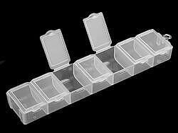 Box plastový / zásobník 1,8x3,4x15 cm - 2