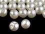 Knoflík perla 9 mm 2, krémová