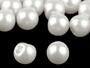 Knoflík perla 12 mm 1, bílá