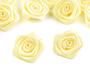 Růže saténová 20 mm 16, žlutá světlá